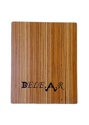 Belear Zebra Wood Portable Travel Cajon with Shoulder Strap